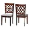 Baxton Studio Abigail Modern Grey Fabric and Walnut Brown Finished Wood 2-Piece Dining Chair Set 230-2PC-13214-ZORO - alternate 1